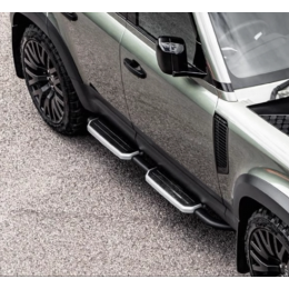 VPLEP0392 — Бічні підніжки для Land Rover Defender 110/130 L663 (чорні+срібло)