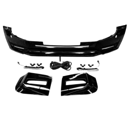 Комплект нижнього переднього бампера з LED DRL Land Rover Defender L663 2020+ — Gloss Black