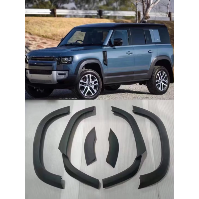 E906 - Комплект чорних матових колісних арок (накладки на крила)  для Land Rover Defender 110, L663 2020+