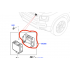 LR129340 - Кронштейн кріплення радара дистроніка для Land Rover Defender L663