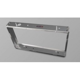 AS26-XL - 70mm Wider Aluminium Radiator and Intercooler Frame for Defender 200TDI and 300TDI - In Silver