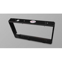 AS26-XL-BLK - 70mm Wider Black Poweder Coated Aluminium Radiator and Intercooler Frame for Defender 200TDI and 300TDI - In Black