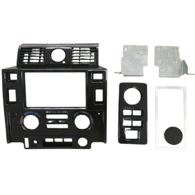 DA2609K — комплект центральної панелі 2DIN Land Rover Defender Puma 2007–2016, карбон