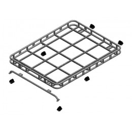DA4723 - EXPLORER ROOF RACK - Full Luggage Rail - Roll Cage Mount - Defender 90 Full Length - Defender 110 3/4 Length