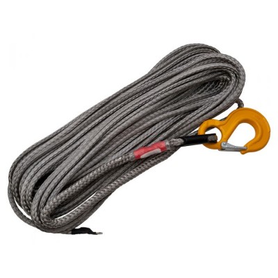 DB1357 - Трос лебідки Dyneema - 30 метрів x 11 мм - поставляється сірого кольору в комплекті з гаком