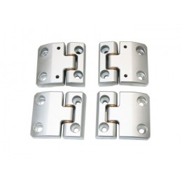 EXT014-27 - Алюмінієві дверні петлі переднього ряду Silver Defender Billet - Деталь оздоблення Exmoor
