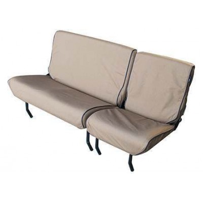 EXT019-8 - Брезентові чохли на сидіння - Defender 60/40 Split Bench Seat (4 Piece) - До 2007 р. - Пісок - Від Exmoor Trim