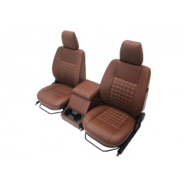 EXT338-5 - Cool n Vintage Package in Chestnut Leather for Land Rover Defender by Exmoor Trim