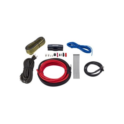 KA47VK8 - Аудіопідсилювач Kicker і комплект проводки динаміка - 8 AWG серії VK - ідеально підходить для Land Rover Defender