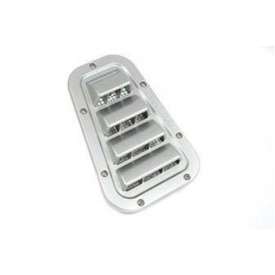 KBX5201 - KBX Hi-Force Heater Wing Top Grilles - для Land Rover Defender - Zambezi Silver (поставляється як пара)