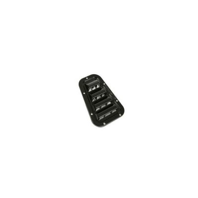 KBX5301 - KBX Hi-Force Heater Wing Top Grilles - для Land Rover Defender - Gloss Black (поставляється як пара)