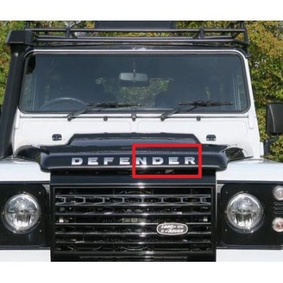 LR058430 - Brunel Silver Defender Bonnet Lettering for Puma Land Rover Defender - Spells Out NDER - Оригінальний Land Rover
