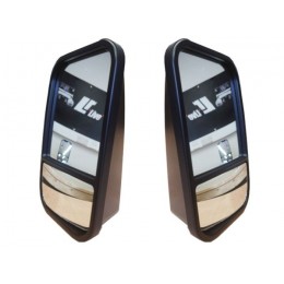 LRC10068 -  Комплект чорних глянцевих Blind Spot дзеркал Defender 1987–2016