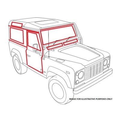 LRC10100 - Повний комплект ущільнень кузова для Land Rover Defender 90 CSW - 2005-2016