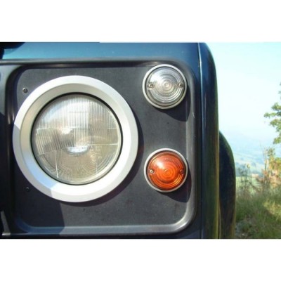 LRC1549 - Алюмінієві панелі фар для Land Rover Defender - Підходить 1983-2016 - Поставляється як пара - Вироблено у Великобританії компанією Croytec