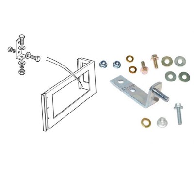 LRC2317 - Задній кронштейн опори ванни до бічної панелі та повний монтажний комплект для Land Rover Defender - підходить для всіх років