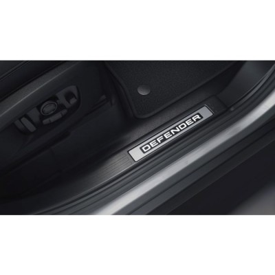 LRC9891 - Комплект накладок на пороги з підсвічуванням для 2020 Defender 90 з короткою колісною базою - Чорне дерево - Оригінальний Land Rover
