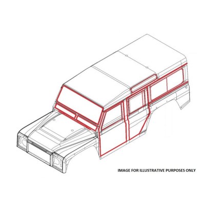 LRC9977 - Повний комплект ущільнень кузова для Defender 110 CSW 1993-2005