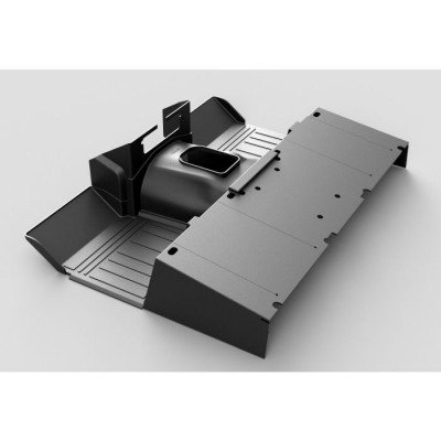 LUC-009-29 - Комплект передніх гумових килимків для Land Rover Defender 90/110 з коробкою передач R380 - TDI & TD5 - від Lucari LUC-009-29 - Комплект передніх гумових килимків для Land Rover Defender 90/110 з коробкою передач R380 - TDI & TD5 - від Lucari