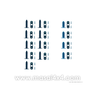 MA-DOOR-CARD-FIXINGS - Land Rover Defender Door Card Fixing Kit - Front and Second Row Doors - by Masai 4x4