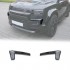 Czarny połysk: nakładka na przedni zderzak Land Rover Defender 2020+