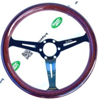 NARDI - Рулевое колесо в ретро-стиле Defender (дерево) 35 см