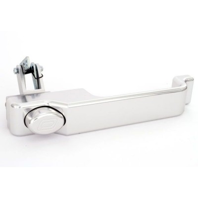 ORP17 - АЛЮМІНІЄВА ЗОВНІШНЯ ДВЕРНА РУЧКА DEFENDER Сріблястого кольору OPTIMILL - ПРАВА РУКА - ПОСТАЧАЄТЬСЯ ПУСТИМ ДЛЯ ЗАДНІХ БІЧНИХ ДВЕРЕЙ АБО ПЕРЕДНІХ З ЦЕНТРАЛЬНИМ ЗАМКОМ