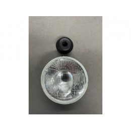 RTC4615 - 7" Halogen Headlamp Unit with Pilot hole for Side Light - Series, Defender, Range Rover Classic