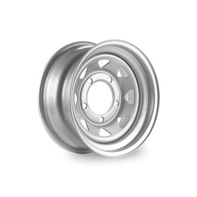 S1616500TGSILV8 - 8-спицевий сталевий диск 16" x 7" ET0 Silver - Defender, Range Rover Classic і Discovery