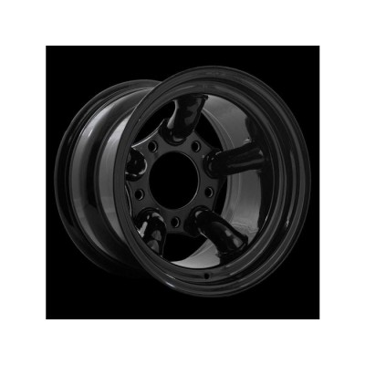 S16516525CHASTE - 5-спицевий сталевий диск Challenger 16" x 7" ET-25 чорний - Land Rover Defender, Discovery 1 і Range Rover Classic