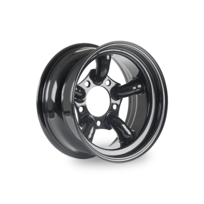 S16516535CHASTE - 5-спицевий сталевий диск Challenger 16" x 8" ET-35 чорний - Land Rover Defender, Discovery 1 і Range Rover Classic