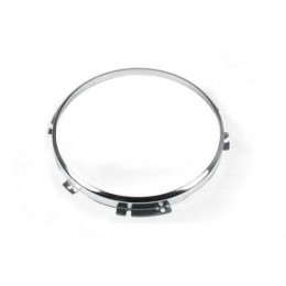 STC3018SS - Stainless Steel Replacement Headlamp Ring - 8"  With Chrome Ring - For all Defender, Series and Range Rover Classic