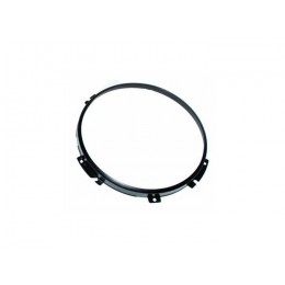STC3018SSB - Stainless Steel Replacement Headlamp Ring - 8"  With BLACK Ring - For all Defender, Series and Range Rover Classic