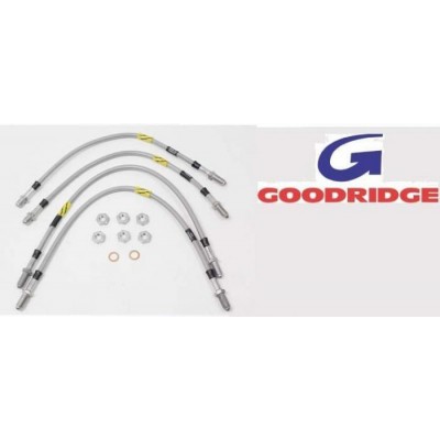 TF641GD - Комплект гальмівних шлангів Goodridge Defender - Нержавіюча сталь і плетені - Plus 2" Lift Defender 90/110/130 - Підходить до 1999-2004 (без ABS)