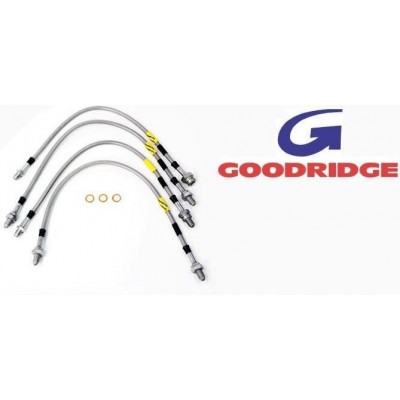 TF643GD - Комплект гальмівних шлангів Goodridge Defender - Нержавіюча сталь і плетені - Plus 2" Lift Defender 90 / 110 / 130 - Підходить до 1999-2004 (з ABS)