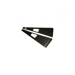 WTKIT01-LAH/B - Фірмові пластини Mammoth Wing Top Checker для Land Rover Defender - чорного кольору (з антеною зліва)